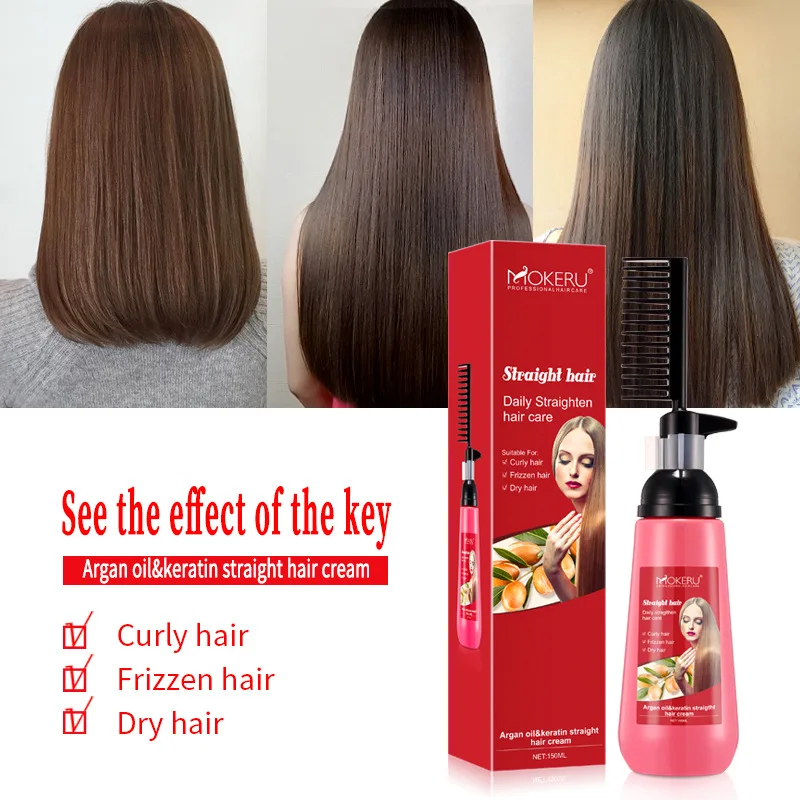 Hair Care Herbal - 헤어 스트레이트너 크림 허브 케라틴 스트레이트