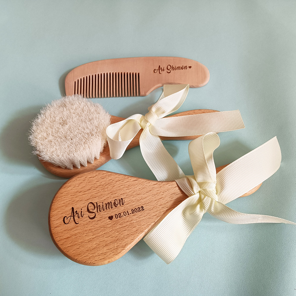 Hair Care Names - 사용자 정의 이름의 아기 목욕 빗,