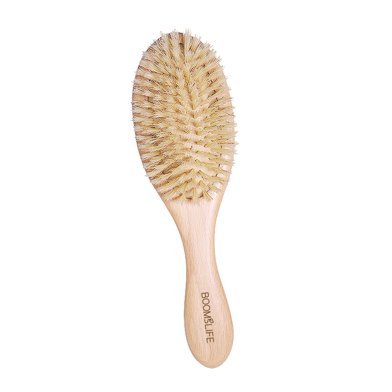 Hair Care Names - 맞춤형 이름이 새겨진 부드러운 멧돼지털 헤어
