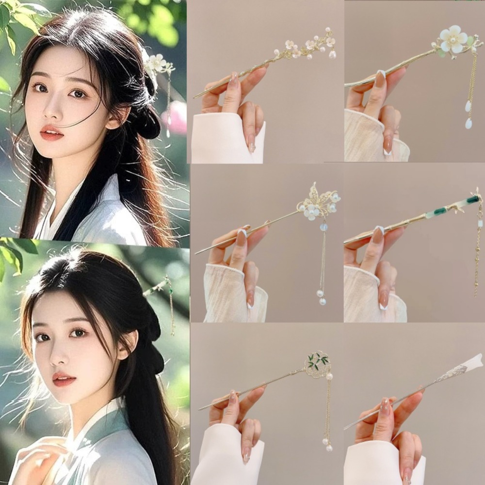Hair Care Ingredients - 1/6pcs 우아한 중국 스타일 태슬 헤어
