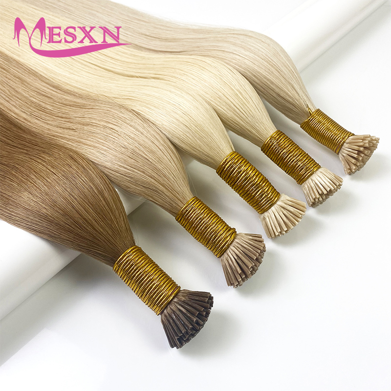 Hair Care Capsule - 고품질 스트레이트 I 팁 헤어 익스텐션