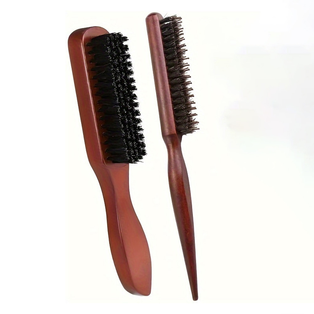 2피스 우든 헤어 브러시 세트 멧돼지 털 브러시 엉킴  - Hair Care Daily Routine 리뷰 및 가격