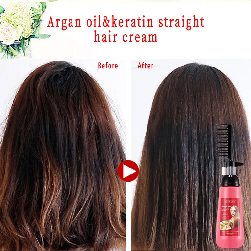 헤어 스트레이트너 크림 허브 케라틴 스트레이트 헤어 크 - Hair Care Herbal 리뷰 및 가격
