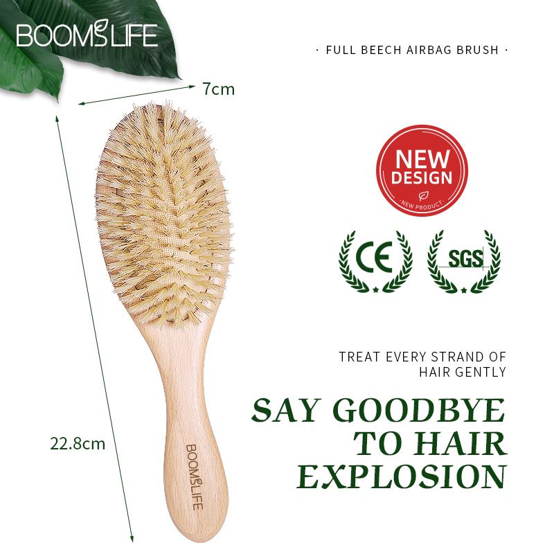 맞춤형 이름이 새겨진 부드러운 멧돼지털 헤어 브러쉬 여 - Hair Care Names 리뷰 및 가격