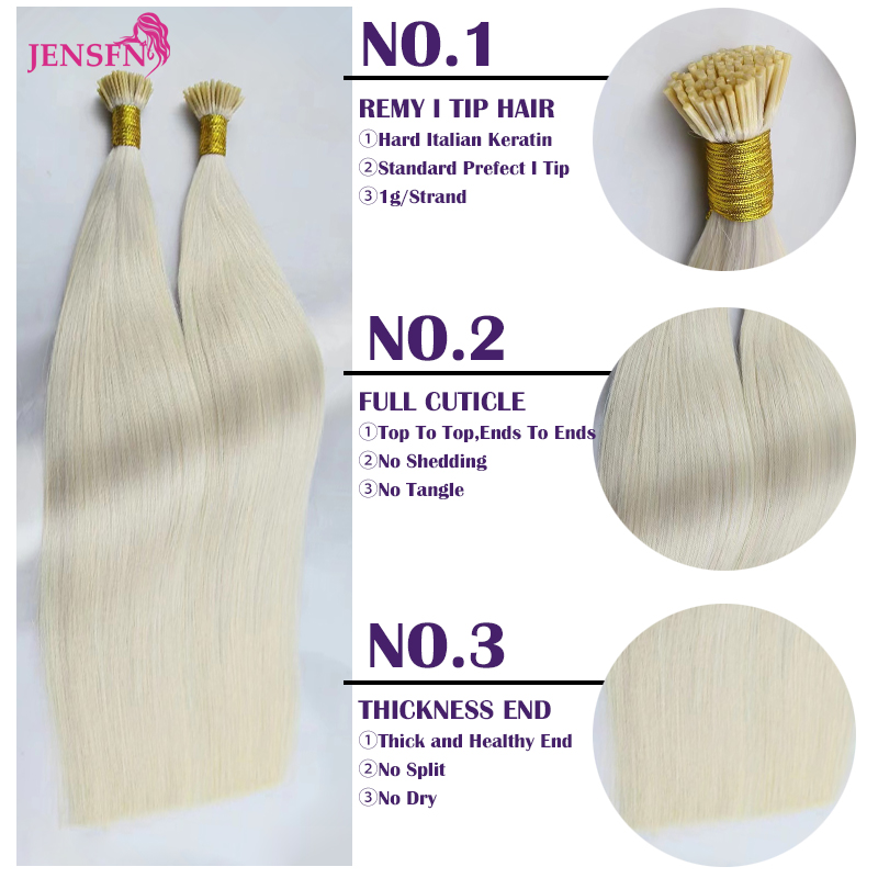 JENSFN I 팁 헤어 익스텐션 1g/스트랜드 16- - Hair Care Capsule 리뷰 및 가격