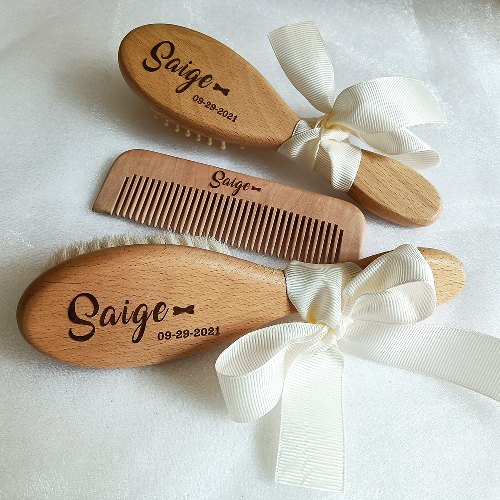 사용자 정의 이름 아기 목욕 빗 베이비 케어 헤어 브러 - Hair Care Names 리뷰 및 가격