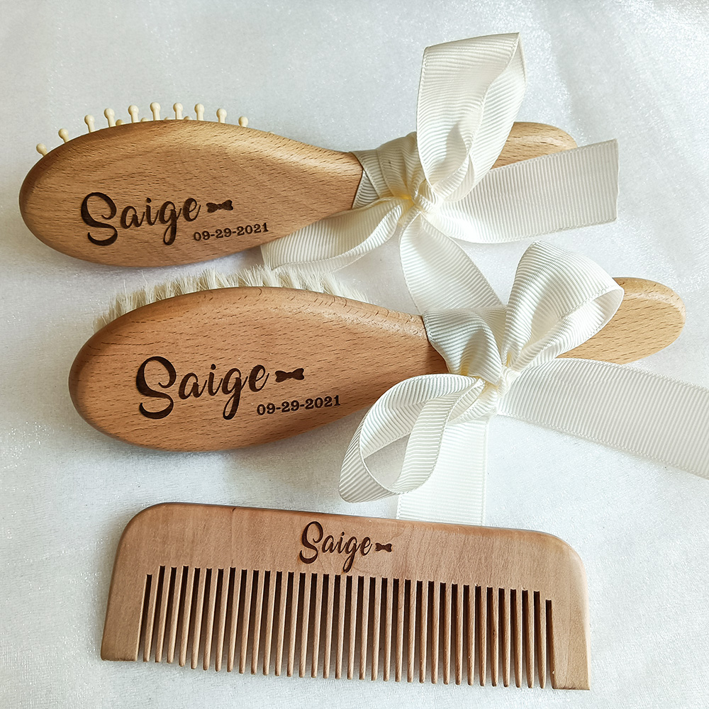 사용자 정의 이름 아기 목욕 빗 베이비 케어 헤어 브러 - Hair Care Names 리뷰 및 가격
