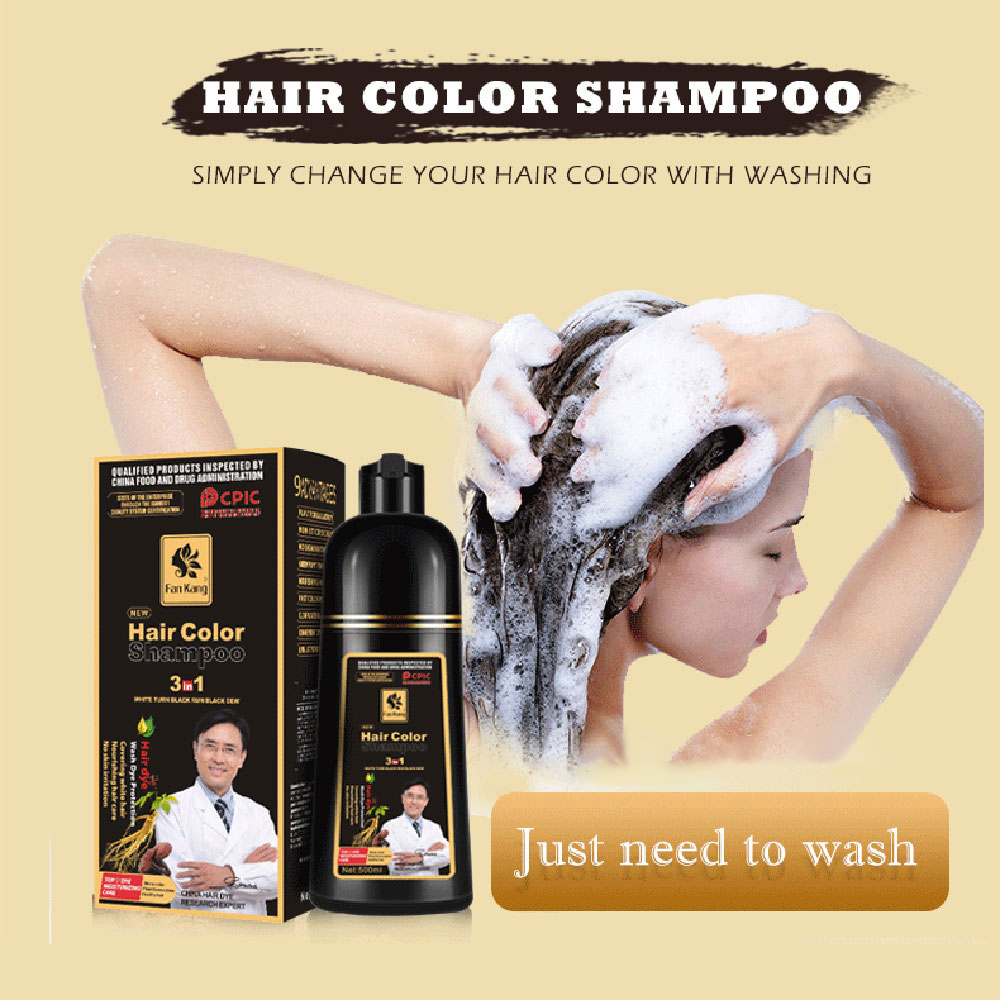3 In 1 인스턴트 컬러링 샴푸 남성 여성을위한 천연 - Hair Care Herbal 리뷰 및 가격