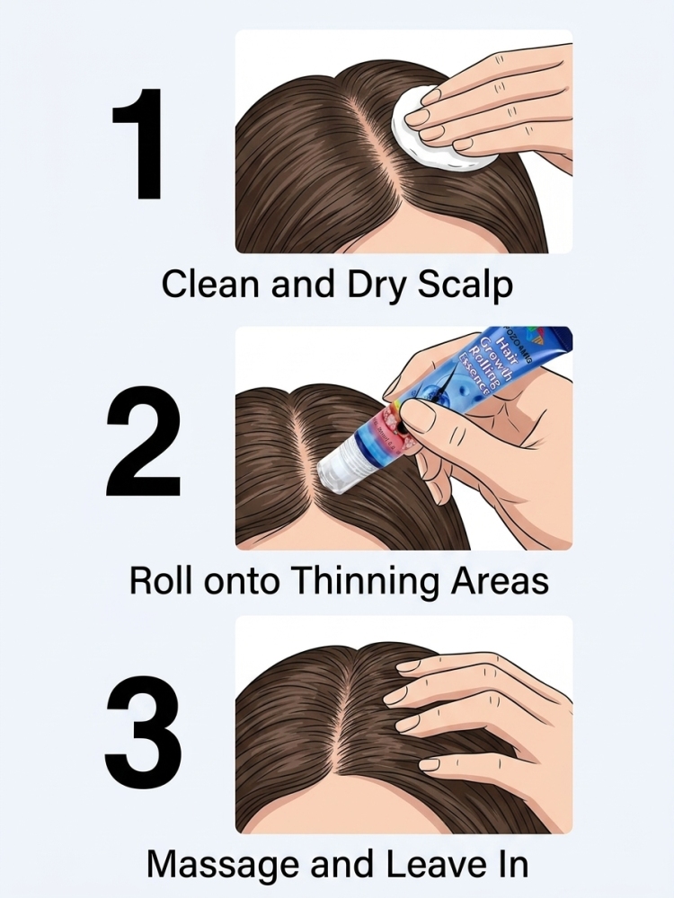 롤러볼 헤어 케어 에센스 액체, 두피와 모근에 영양 공 - Hair Care Serum 리뷰 및 가격