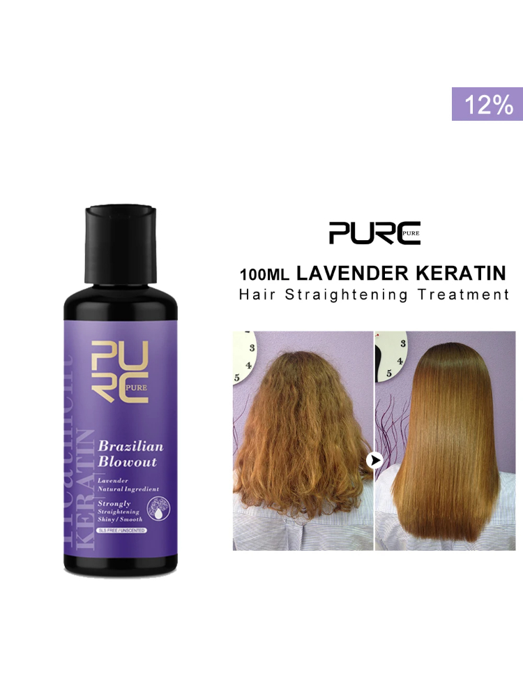 PURC 라벤더 12% 브라질 케라틴 스트레이트 닝 트 - Hair Care Organic 리뷰 및 가격