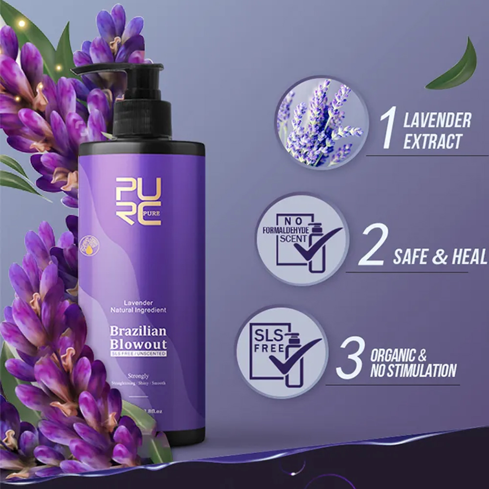 PURC 라벤더 12% 브라질 케라틴 스트레이트 닝 트 - Hair Care Organic 리뷰 및 가격