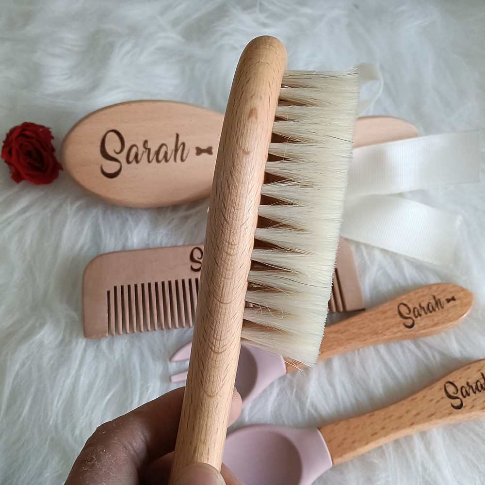 사용자 정의 이름 베이비 케어 헤어 브러시, 실리콘 스 - Hair Care Names 리뷰 및 가격