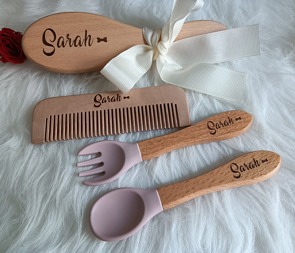 사용자 정의 이름 베이비 케어 헤어 브러시, 실리콘 스 - Hair Care Names 리뷰 및 가격
